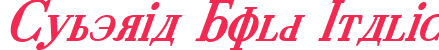 Cyberia Bold Italic